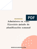 Workbook Administra Tu Vida Gui A Completa de Planificacio N Semanal