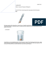 Answer The Following:: Module:1 Laboratory Techniques in Pathology Lab