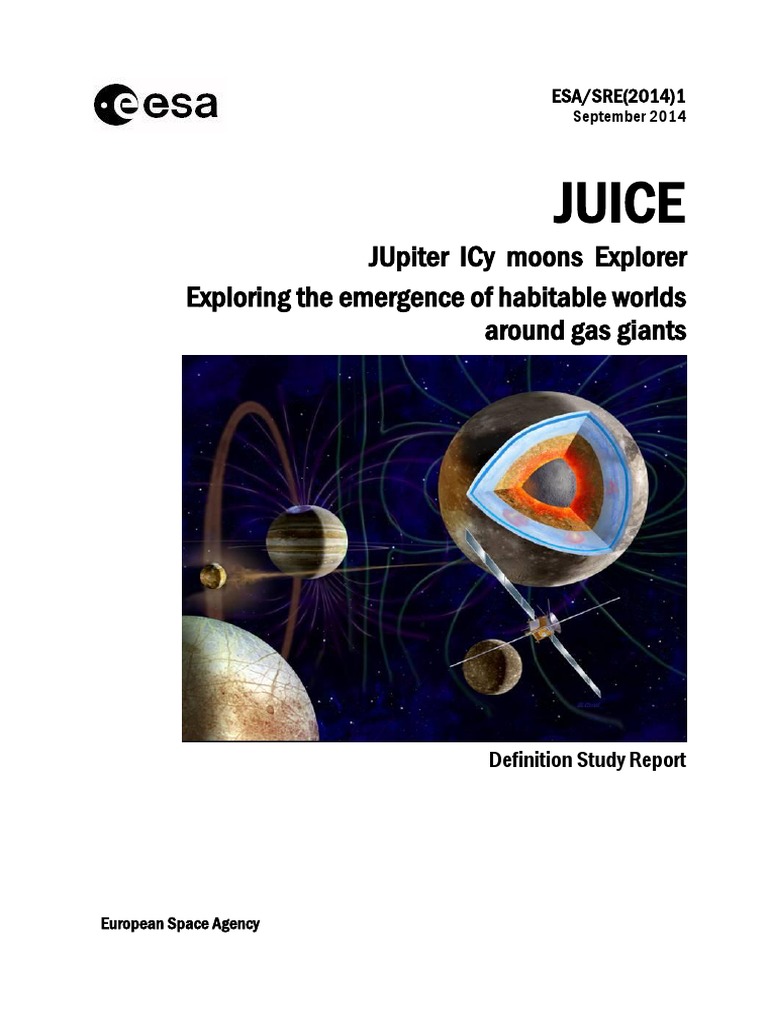ESA JUICE Mission PDF Jupiter Europa (Moon)