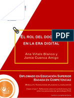 Complementaria - Viñals, A. y Cuenca, J. El Rol Del Docente en La Era Digital
