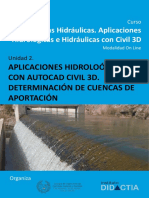 Unidad 2. Aplicaciones Hidrologicas Con Autocad Civil 3D. Determinacion de Cuencas de Aportacion