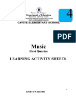 Music Learning Activity Sheet
