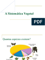 A Sistemática Vegetal Aula 1 2014