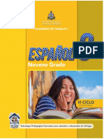 CT1 ESPAÑOL 9no Grado SE 2020