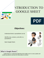 Introduction To Google Sheet