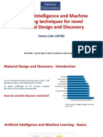 Artificial Intelligence and Machine Learning Techniques For Material Design and Discovery