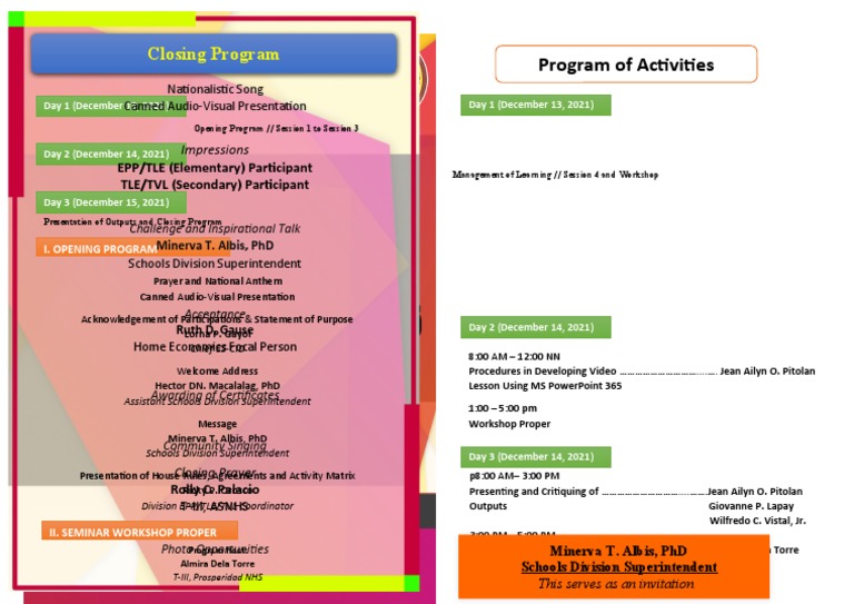 Editable Program | PDF