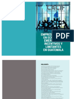 2016-11-31 Estudio CACIF Sobre Empresarialidad en Economias Emergentes - Incentivos y Limitantes para Operar en Guatemala