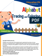 Tracing Alphabet and Coloring