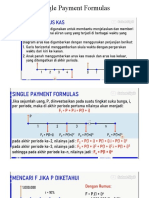 Single Payment Formulas