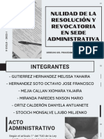 Nulidad y Revocatoria en Sede Administrativa