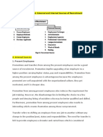 Sources of Recruitment External Vs Internal Notes