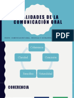 Cualidades de La Comunicación Oral