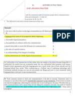 Unit 1 Reading Practice