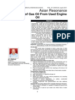 Production of Gas Oil From Used Engine Oil