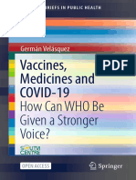 (SpringerBriefs in Public Health) Germán Velásquez - Vaccines, Medicines and COVID-19. How Can WHO Be Given A Stronger Voice - Springer (2021)