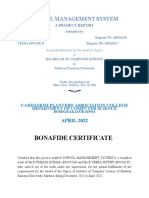 Bonafide Certificate: School Management System