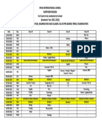 Ryan International School Northern Region For Exam To Be Conducted at School (Academic Year 2021-2022) Datesheet For Classes-Ix & Xi Final Examination and Classes-X & Xii Pre-Board-Term-2 Examination