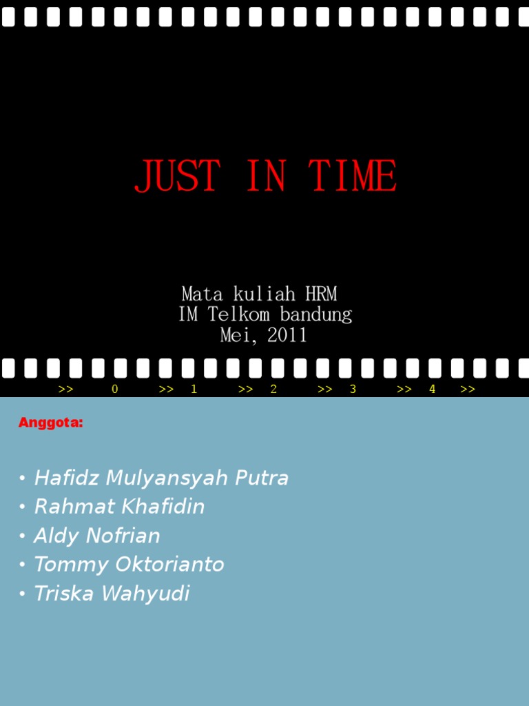 Prinsip dan Taktik Just In Time (JIT) | PDF