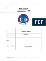 Pak Studies Assignment 04 Roll No 110