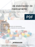 Proceso de Elaboración de Un Medicamento