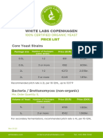 White Labs Price List V2