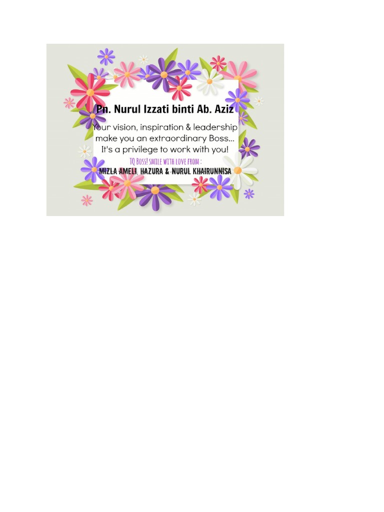 Kad Ucapan Perpisahan | PDF