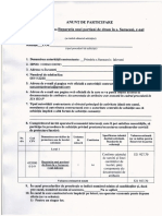 anunt de participare