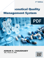 Adnan's Pharmaceutical Quality Management by Adnan Sarwar Chaudhary - 3rd Edition