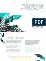 Sustainable Travel Guide For Artists & The Music Industry