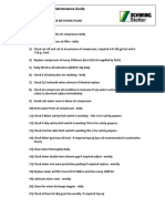 Daily Weekly Maintenance Guide: Schwing Stetter Batching Plant