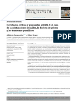 Novedades, Críticas y Propuestas Al DSM-5.. El Caso de Las Disfunciones Sexuales, La Disforia de Género y Los Trastornos Parafílicos