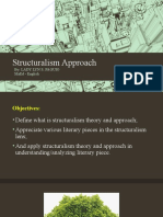 Structuralism Approach: By: Lady Lyn S. Paguio Maed - English