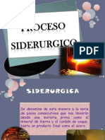 PROCESO SIDERURGICO