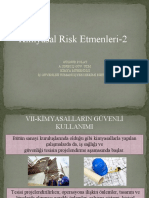 Kimyasal Risk Etmenleri-2: Gülnur Polat A Sinifi İş Güv. Uzm. Kimya Mühendisi İş Güvenliği Uzmani İşyeri Hekimi Eğitmeni