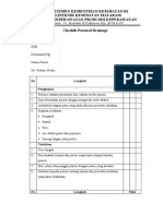 Checklist Postural Drainage