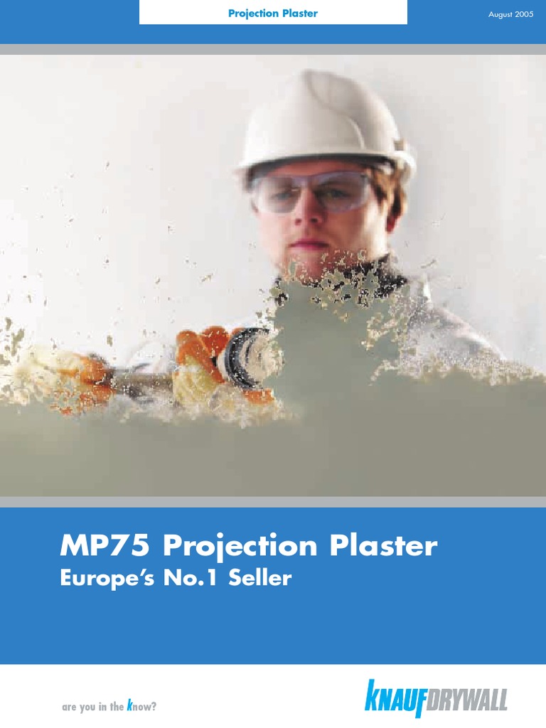 Knauf MP75 Projection Plaster Overview | PDF | Plaster | Drywall