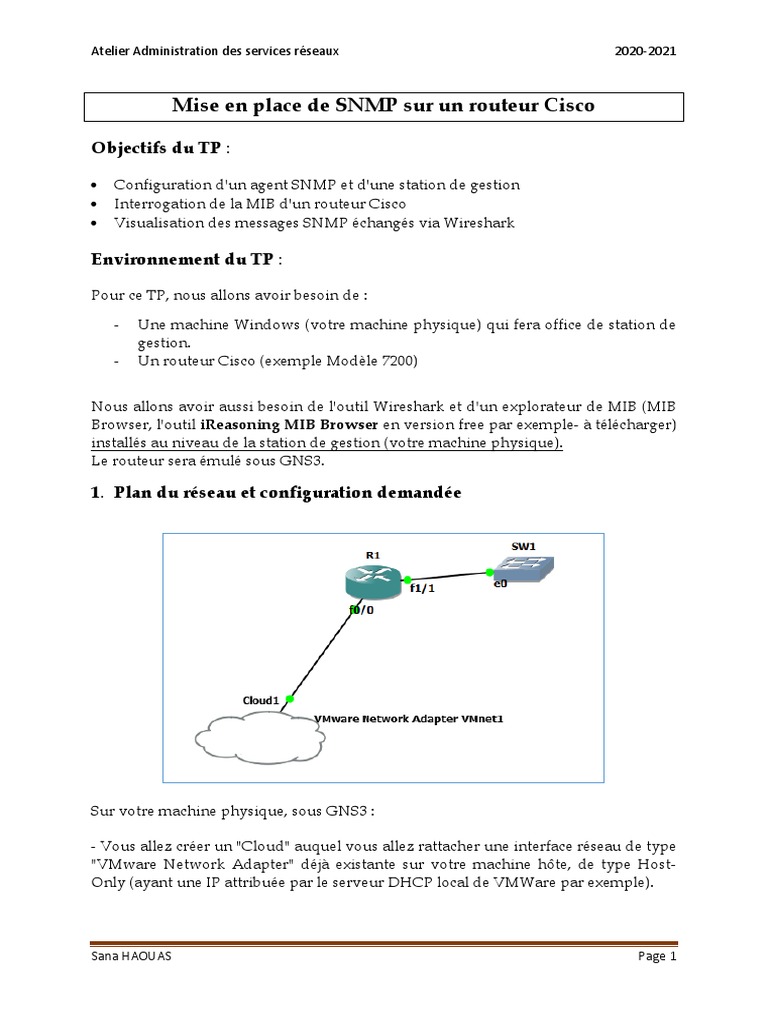 Configuration SNMP sur Routeur Cisco | PDF | VMware | Mot de passe