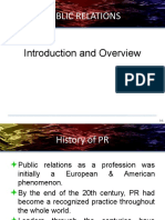 Public Relations: Introduction and Overview
