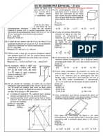 Exercícios de Geometria Espacial