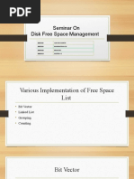 Disk Free Space Management