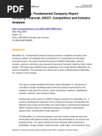 Biscomisr Co. Fundamental Company Report Including Financial, Swot, Competitors and Industry Analysis