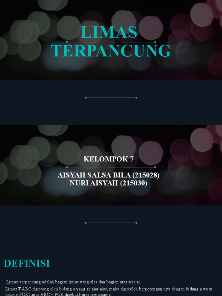 Teorema Limas Terpancung dan Pembuktiannya | PDF | Sains & Matematika