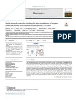 Application of Molecular Docking For The Degradation of Organic Pollutants in The Environmental Remediation - A Review