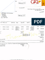 Gold Jewellery Tax Invoice