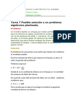 TAREA 7 Didáctica Aritmetica Algebra