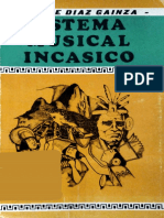 DÍAZ Gaiza, José. Sistema Musical Incásico