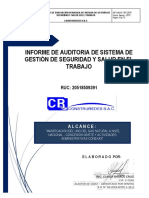Inf-Sgsst - 001-2019 - Informe Auditoria-Construredes Sac - Sede Norte