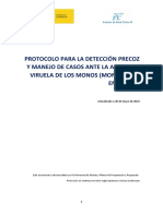 Protocolo Viruela Del Mono 2022