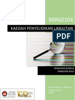 Penilaian Kursus BBR60104 - SemA212